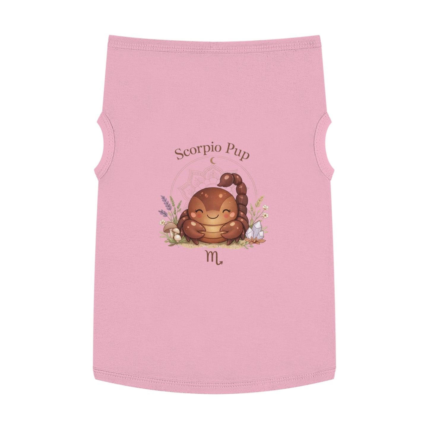 Scorpio Pup Pet Tank Top — Zodiac Dog Tee with Cute Scorpion Pup Design