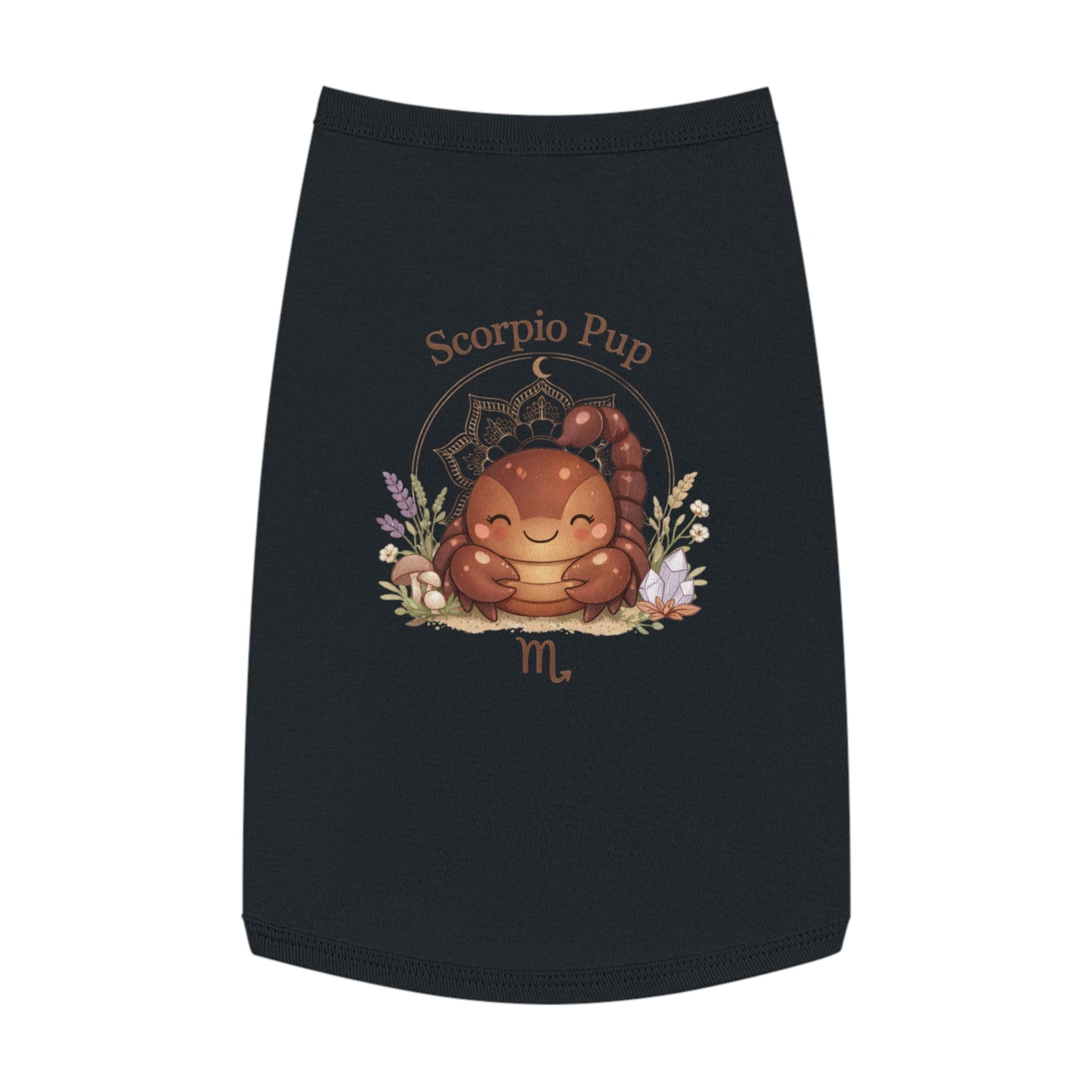 Scorpio Pup Pet Tank Top — Zodiac Dog Tee with Cute Scorpion Pup Design