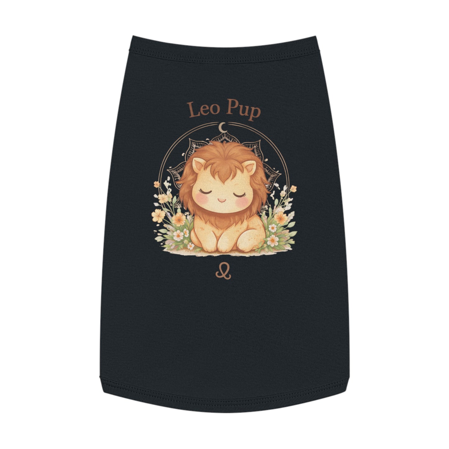 Leo Pup Pet Tank Top – Cute Zodiac Lion Dog Tee for Small Dogs
