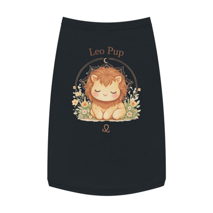 Leo Pup Pet Tank Top – Cute Zodiac Lion Dog Tee for Small Dogs