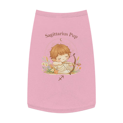 Sagittarius Pup Pet Tank — Astrology Dog Shirt with Cute Archer Design