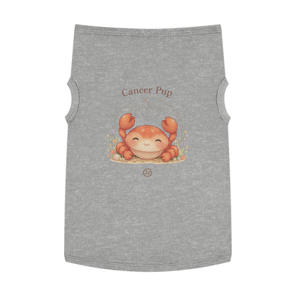 Cancer Pup Pet Tank Top – Cute Zodiac Crab Dog Shirt (Cancer Astrology Gift)