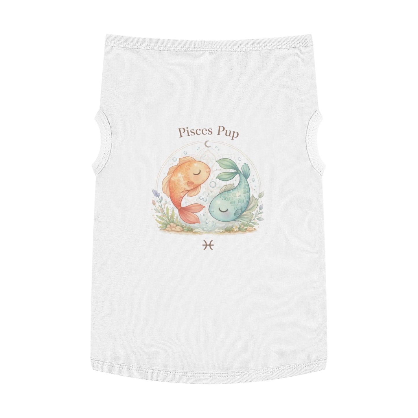 Pisces Pup Pet Tank Top – Zodiac Fish Dog Shirt | Cute Astrology Pet Tee
