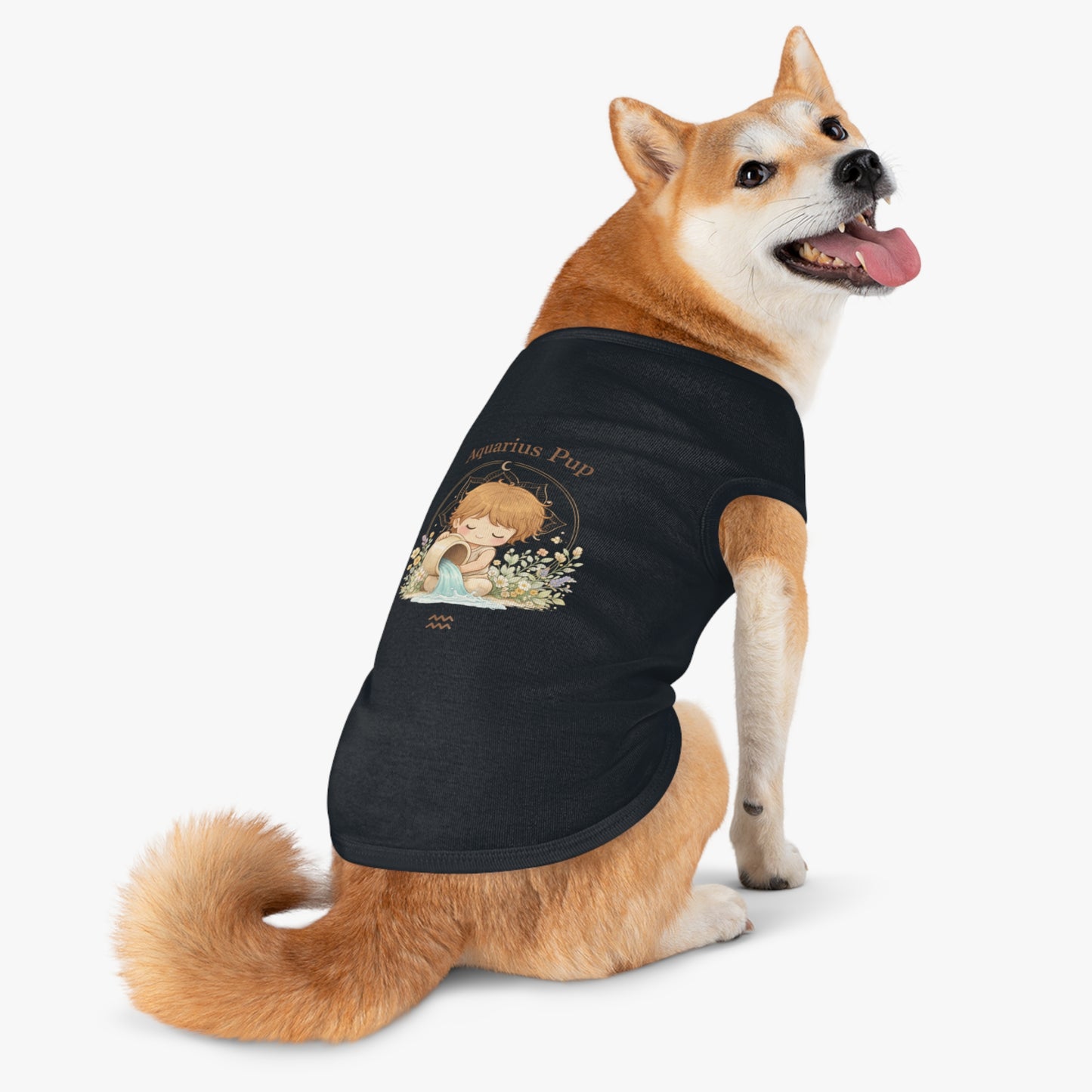 Aquarius Pup Pet Tank Top – Zodiac Water-Bearer Dog Shirt