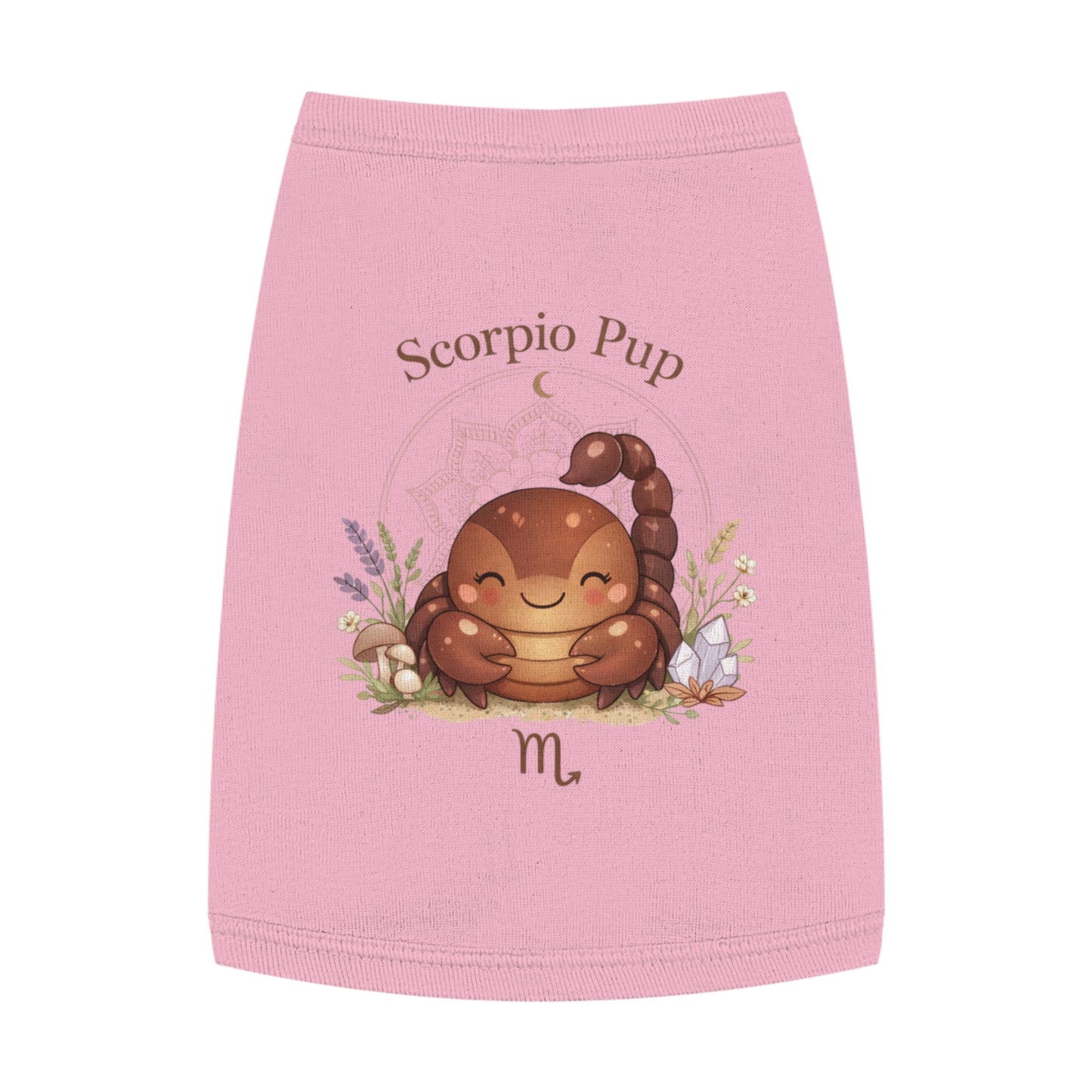 Scorpio Pup Pet Tank Top — Zodiac Dog Tee with Cute Scorpion Pup Design