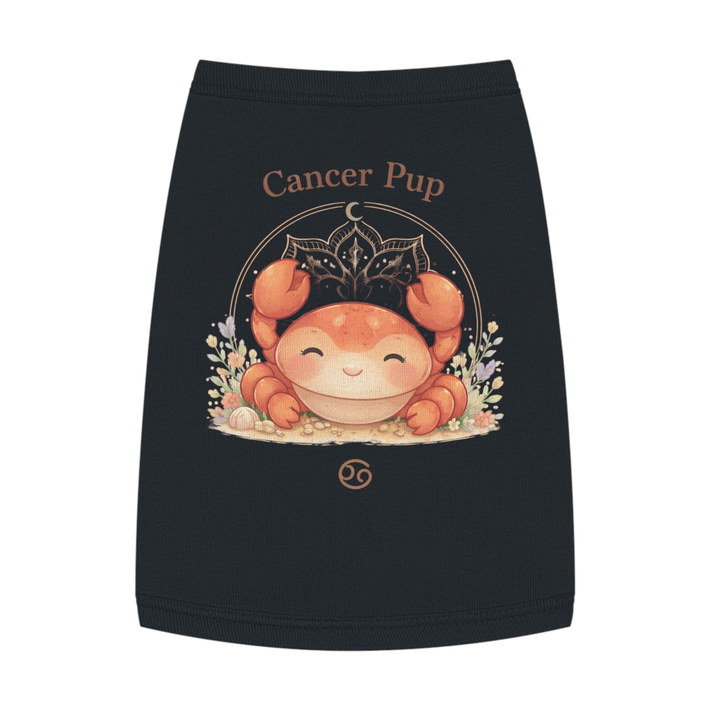 Cancer Pup Pet Tank Top – Cute Zodiac Crab Dog Shirt (Cancer Astrology Gift)