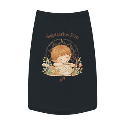Sagittarius Pup Pet Tank — Astrology Dog Shirt with Cute Archer Design