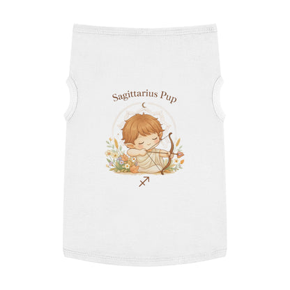 Sagittarius Pup Pet Tank — Astrology Dog Shirt with Cute Archer Design