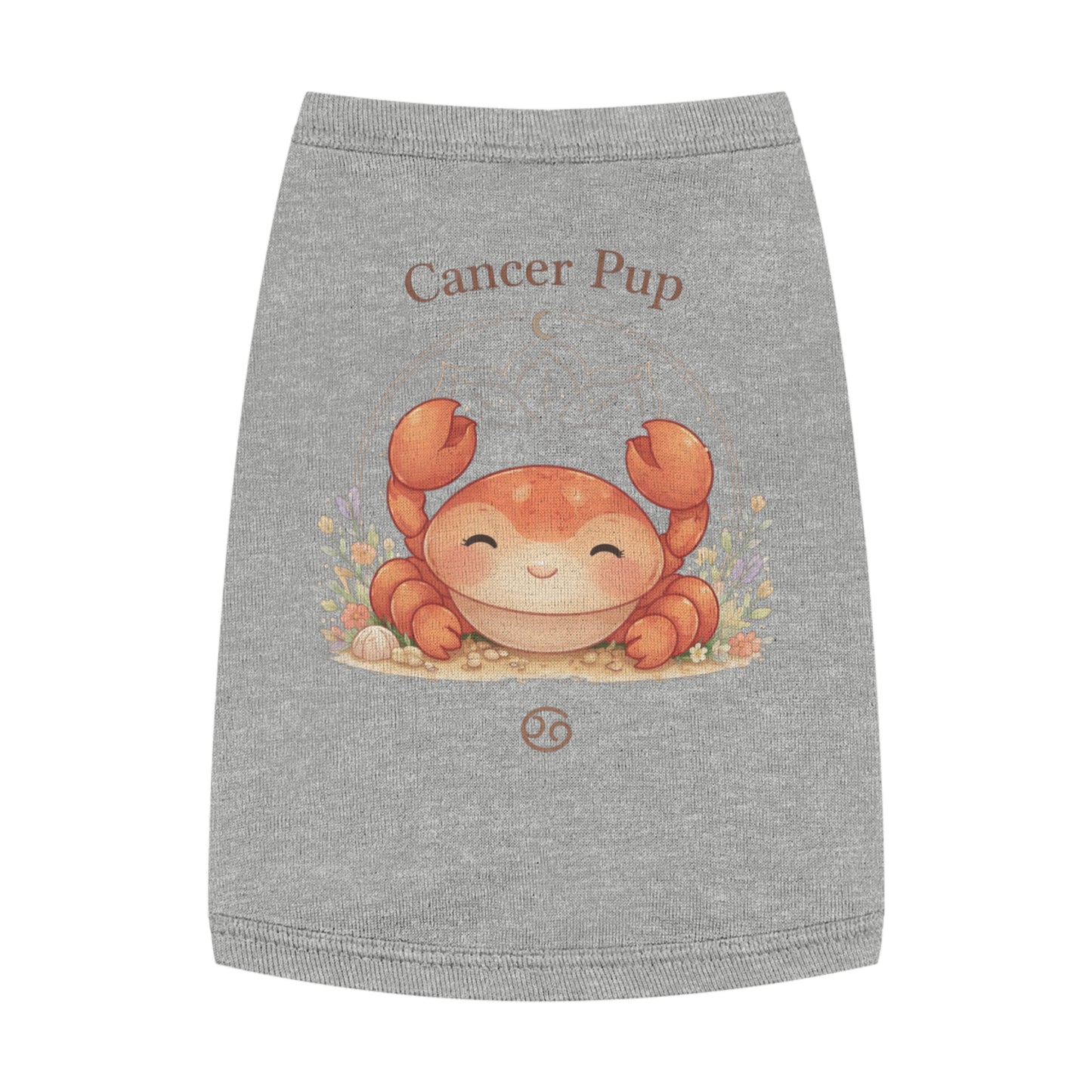 Cancer Pup Pet Tank Top – Cute Zodiac Crab Dog Shirt (Cancer Astrology Gift)