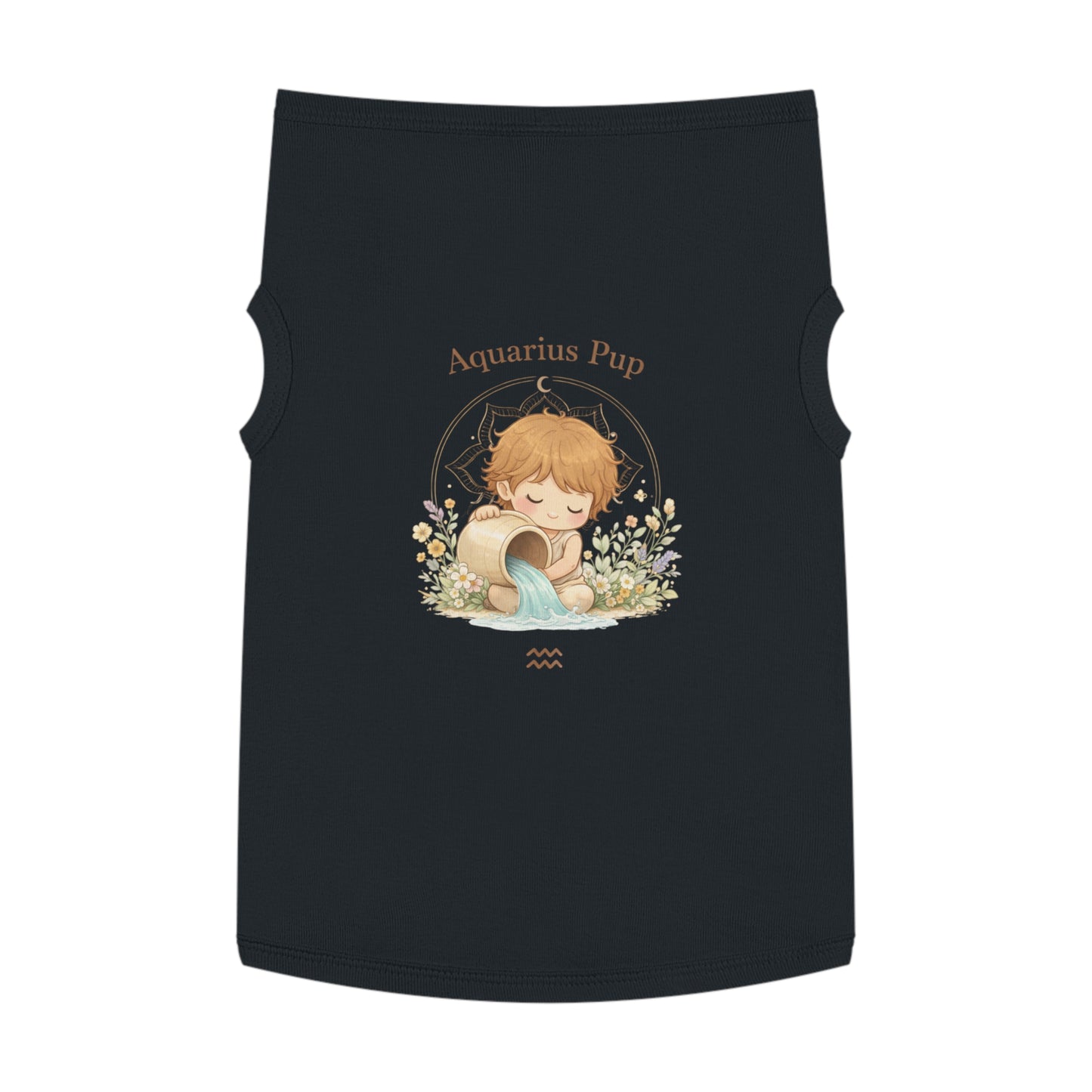 Aquarius Pup Pet Tank Top – Zodiac Water-Bearer Dog Shirt