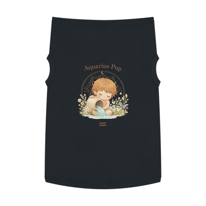 Aquarius Pup Pet Tank Top – Zodiac Water-Bearer Dog Shirt