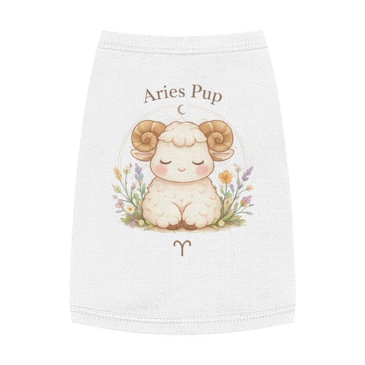 Aries Pup Pet Tank Top – Cute Zodiac Dog Shirt