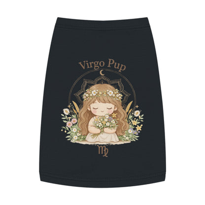 Virgo Pup Pet Tank Top — Zodiac Floral Dog Shirt