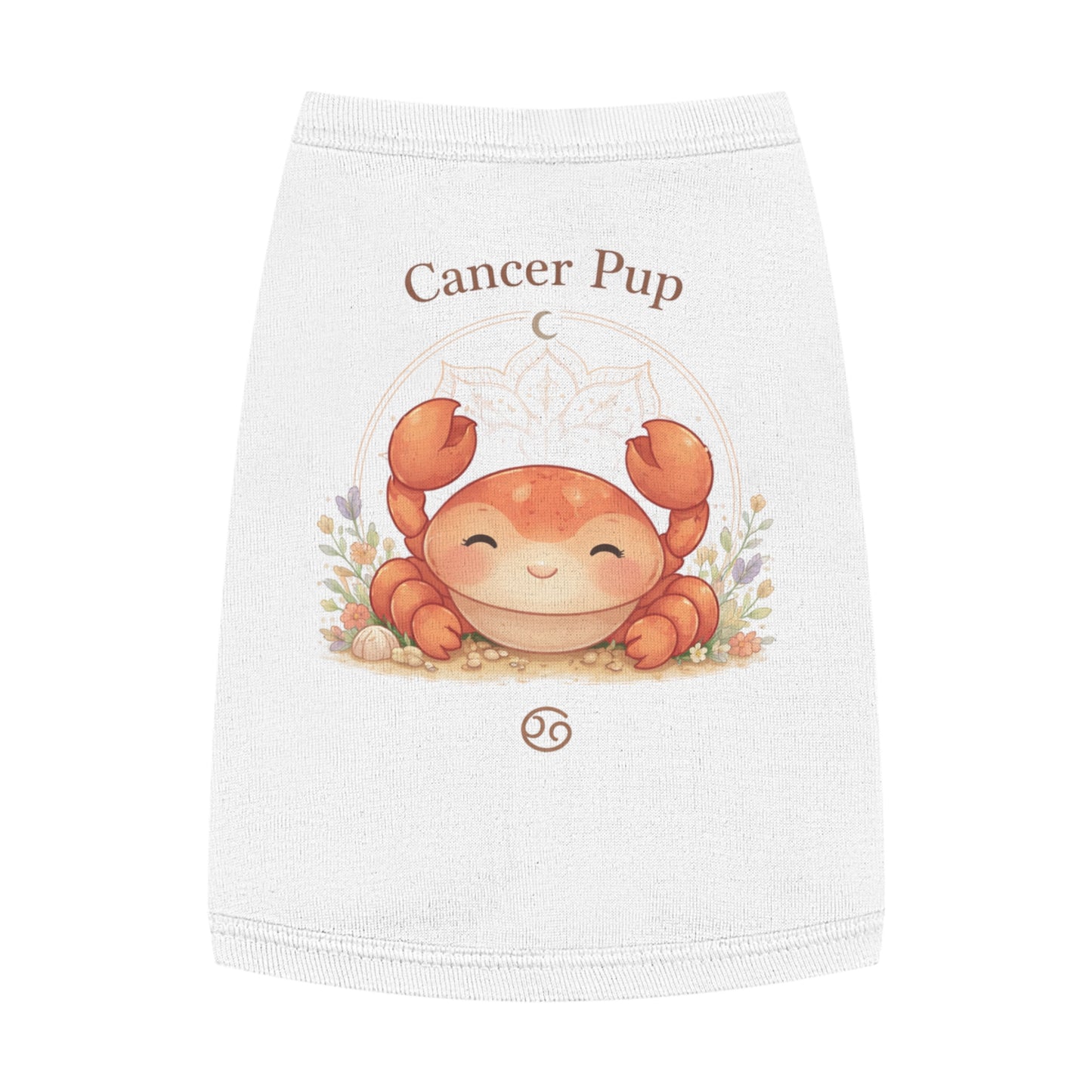 Cancer Pup Pet Tank Top – Cute Zodiac Crab Dog Shirt (Cancer Astrology Gift)