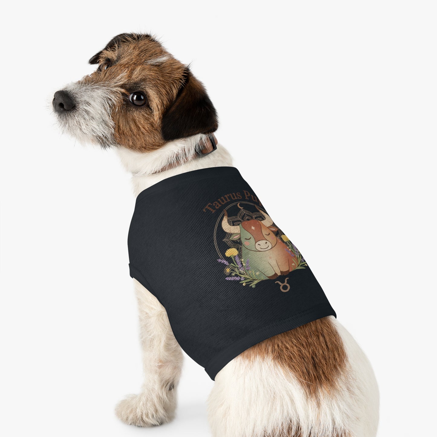 Taurus Pup Pet Tank Top – Zodiac Dog Tank with Bull Illustration
