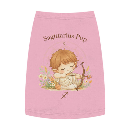 Sagittarius Pup Pet Tank — Astrology Dog Shirt with Cute Archer Design