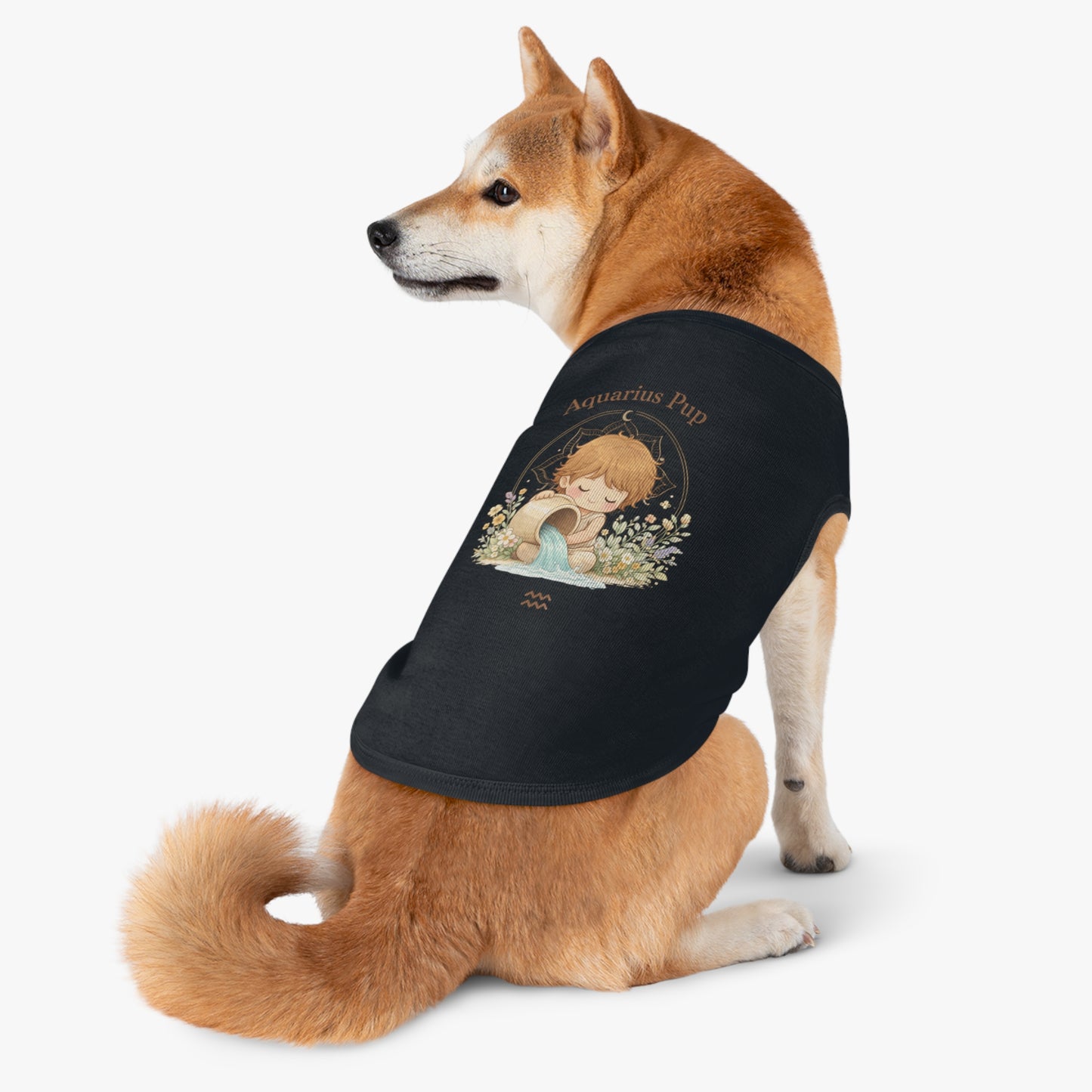 Aquarius Pup Pet Tank Top – Zodiac Water-Bearer Dog Shirt