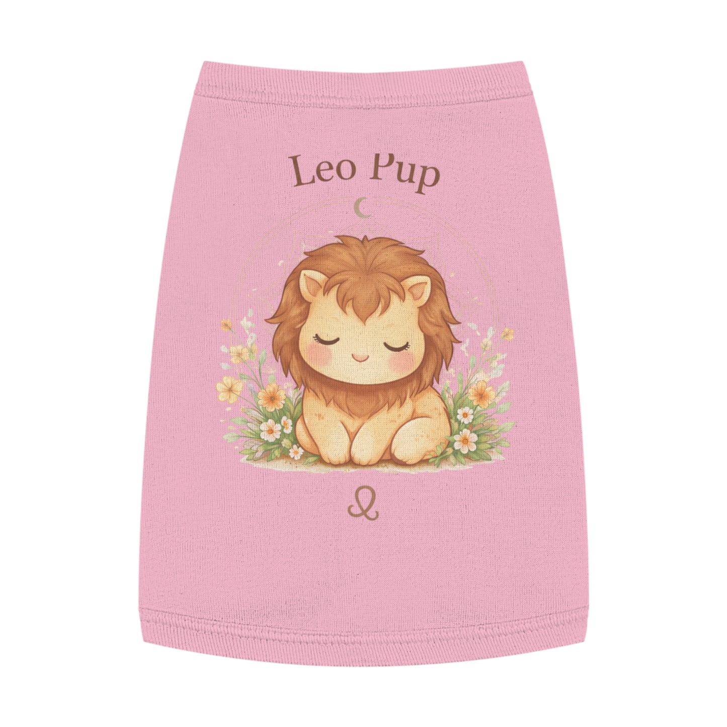 Leo Pup Pet Tank Top – Cute Zodiac Lion Dog Tee for Small Dogs