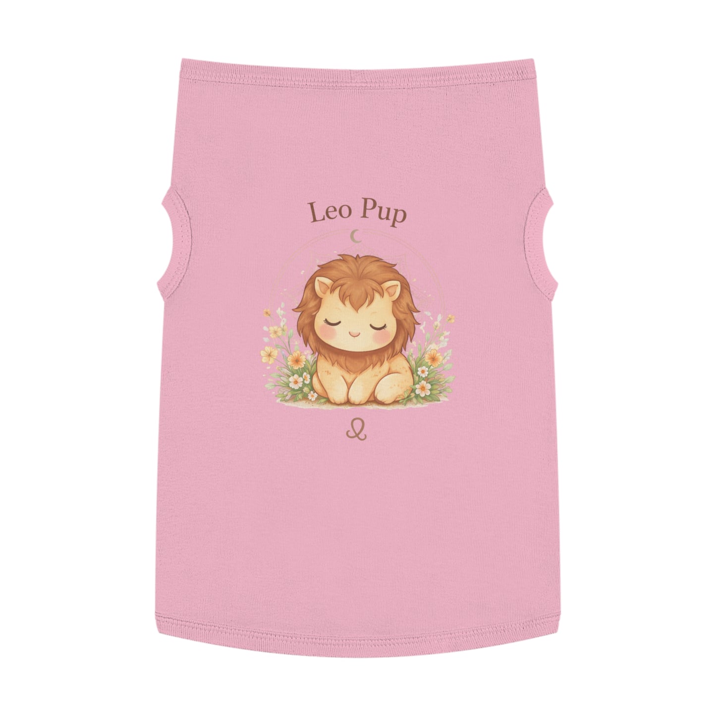 Leo Pup Pet Tank Top – Cute Zodiac Lion Dog Tee for Small Dogs