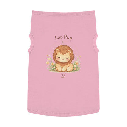 Leo Pup Pet Tank Top – Cute Zodiac Lion Dog Tee for Small Dogs