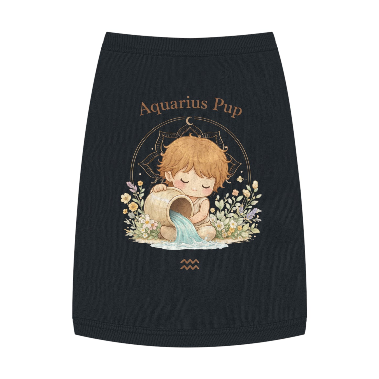 Aquarius Pup Pet Tank Top – Zodiac Water-Bearer Dog Shirt