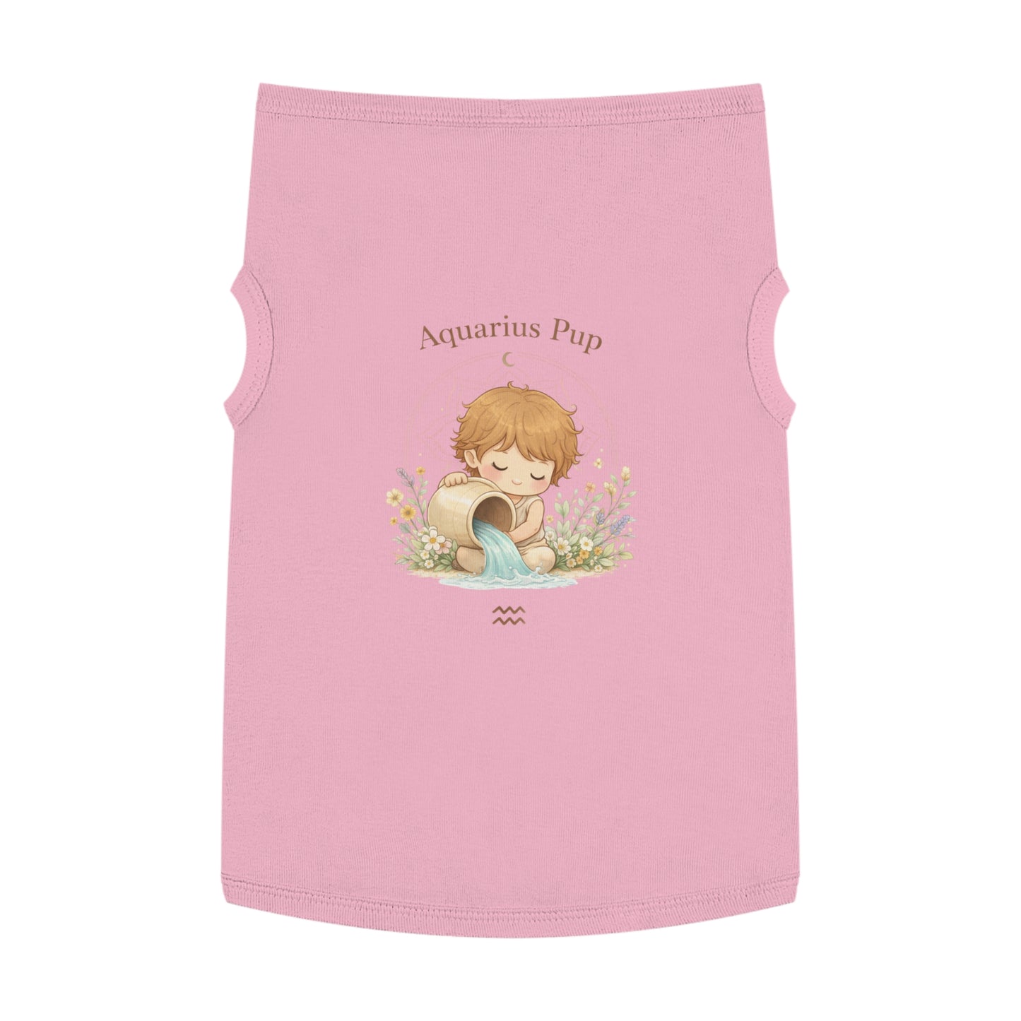 Aquarius Pup Pet Tank Top – Zodiac Water-Bearer Dog Shirt