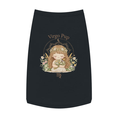 Virgo Pup Pet Tank Top — Zodiac Floral Dog Shirt
