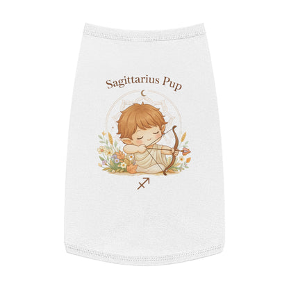 Sagittarius Pup Pet Tank — Astrology Dog Shirt with Cute Archer Design