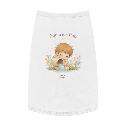 Aquarius Pup Pet Tank Top – Zodiac Water-Bearer Dog Shirt