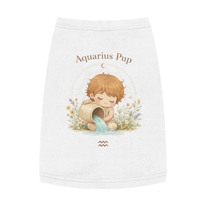 Aquarius Pup Pet Tank Top – Zodiac Water-Bearer Dog Shirt