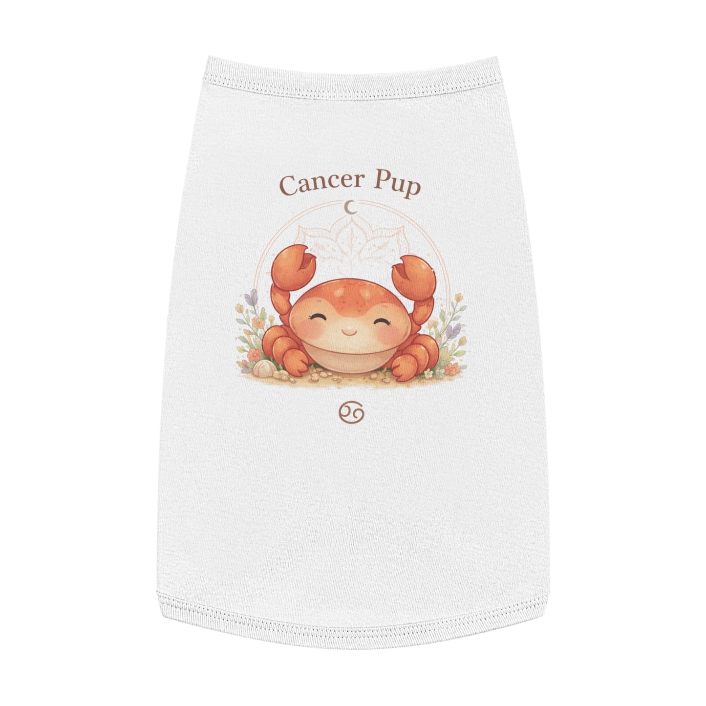 Cancer Pup Pet Tank Top – Cute Zodiac Crab Dog Shirt (Cancer Astrology Gift)