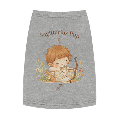 Sagittarius Pup Pet Tank — Astrology Dog Shirt with Cute Archer Design