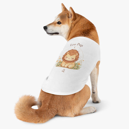 Leo Pup Pet Tank Top – Cute Zodiac Lion Dog Tee for Small Dogs
