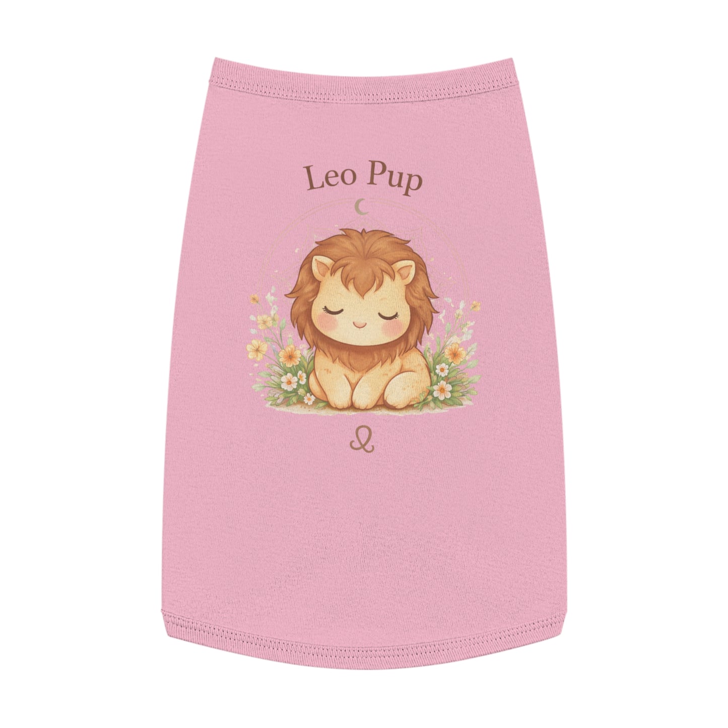 Leo Pup Pet Tank Top – Cute Zodiac Lion Dog Tee for Small Dogs