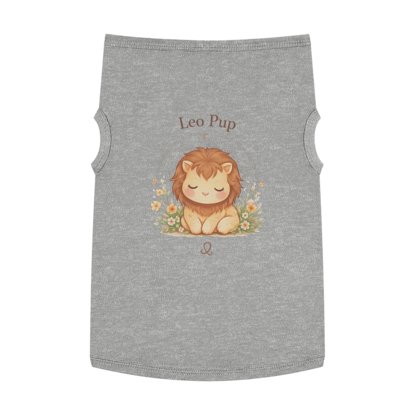 Leo Pup Pet Tank Top – Cute Zodiac Lion Dog Tee for Small Dogs