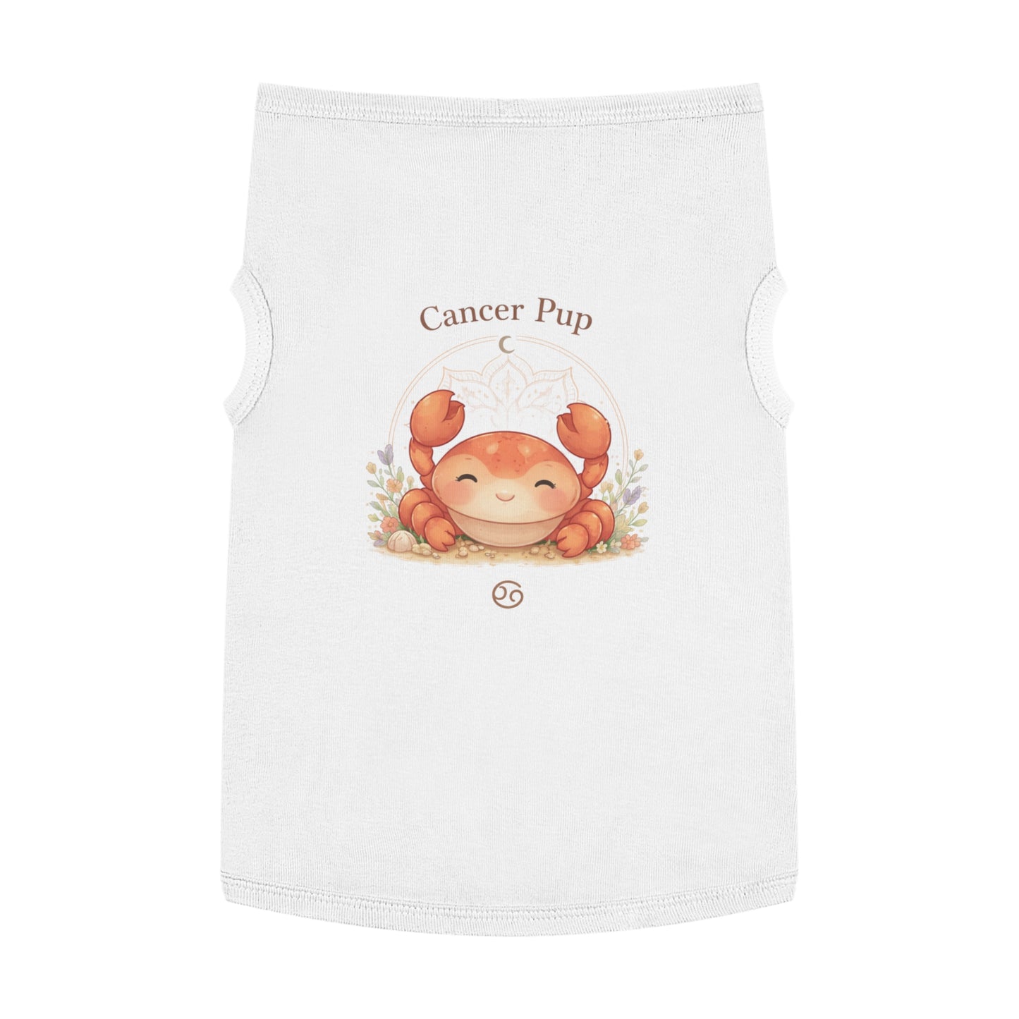 Cancer Pup Pet Tank Top – Cute Zodiac Crab Dog Shirt (Cancer Astrology Gift)