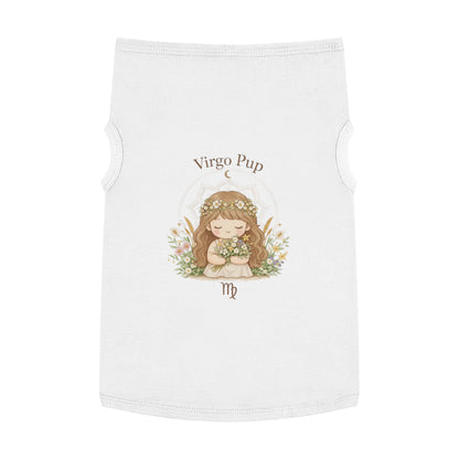 Virgo Pup Pet Tank Top — Zodiac Floral Dog Shirt