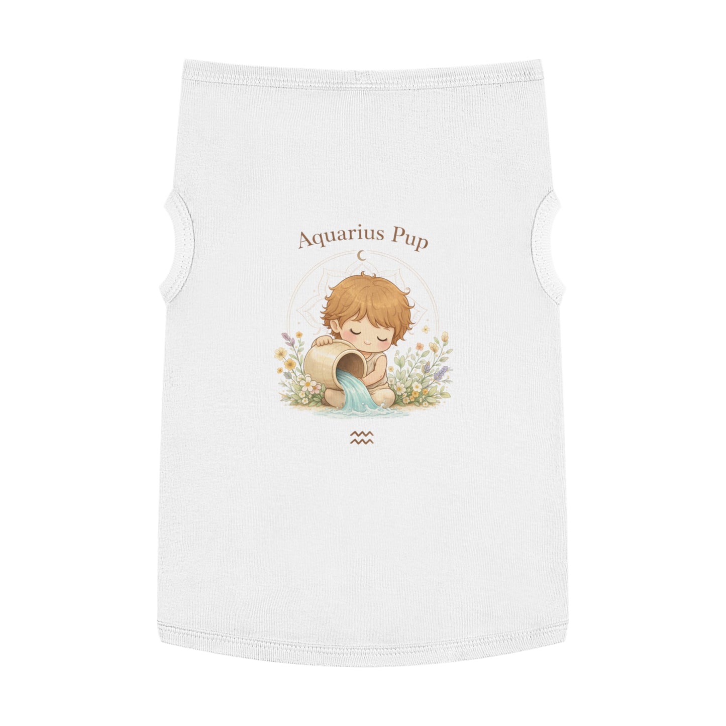 Aquarius Pup Pet Tank Top – Zodiac Water-Bearer Dog Shirt