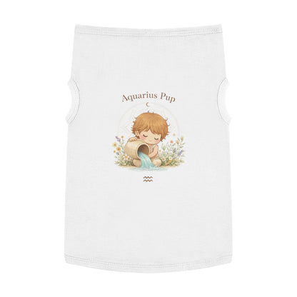 Aquarius Pup Pet Tank Top – Zodiac Water-Bearer Dog Shirt