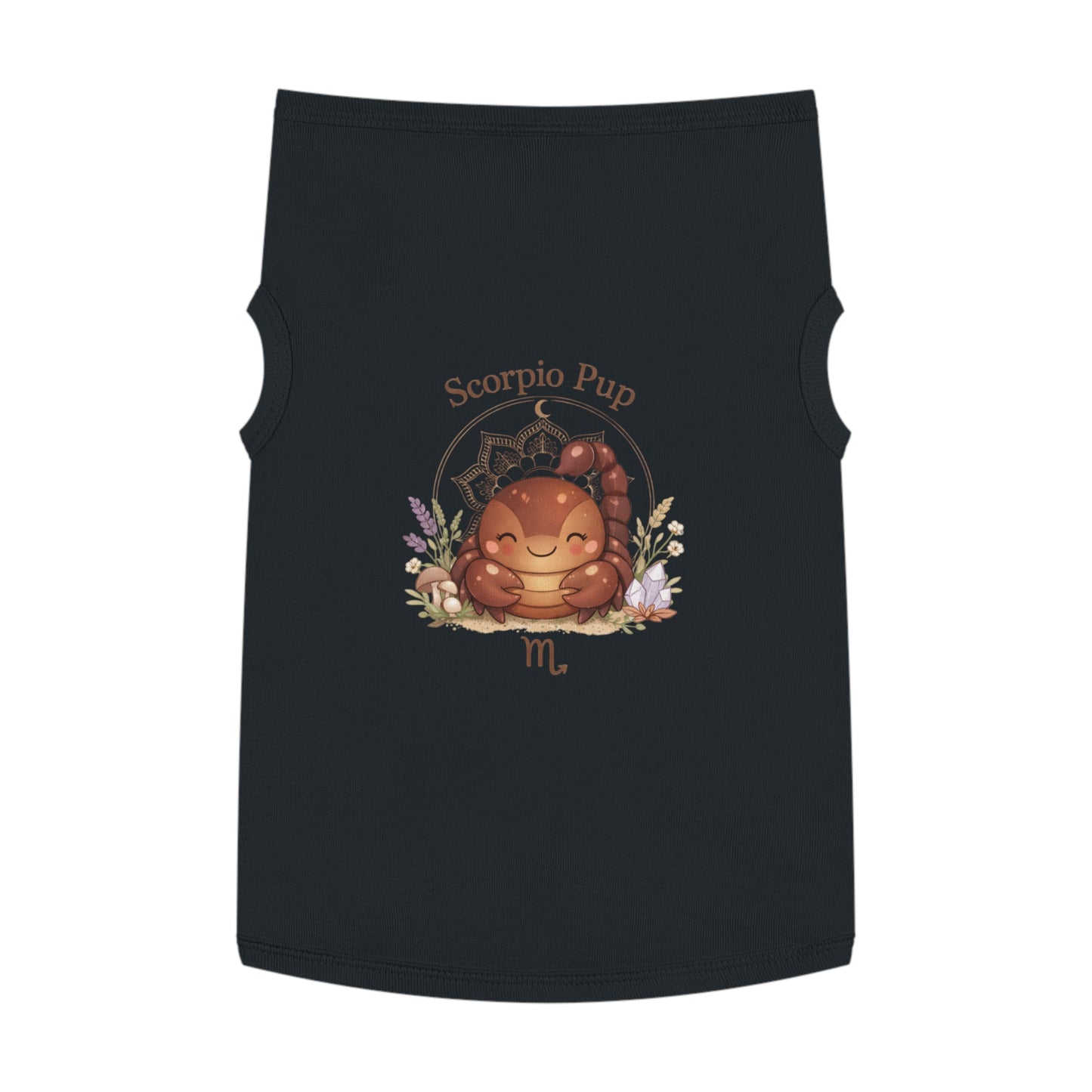 Scorpio Pup Pet Tank Top — Zodiac Dog Tee with Cute Scorpion Pup Design