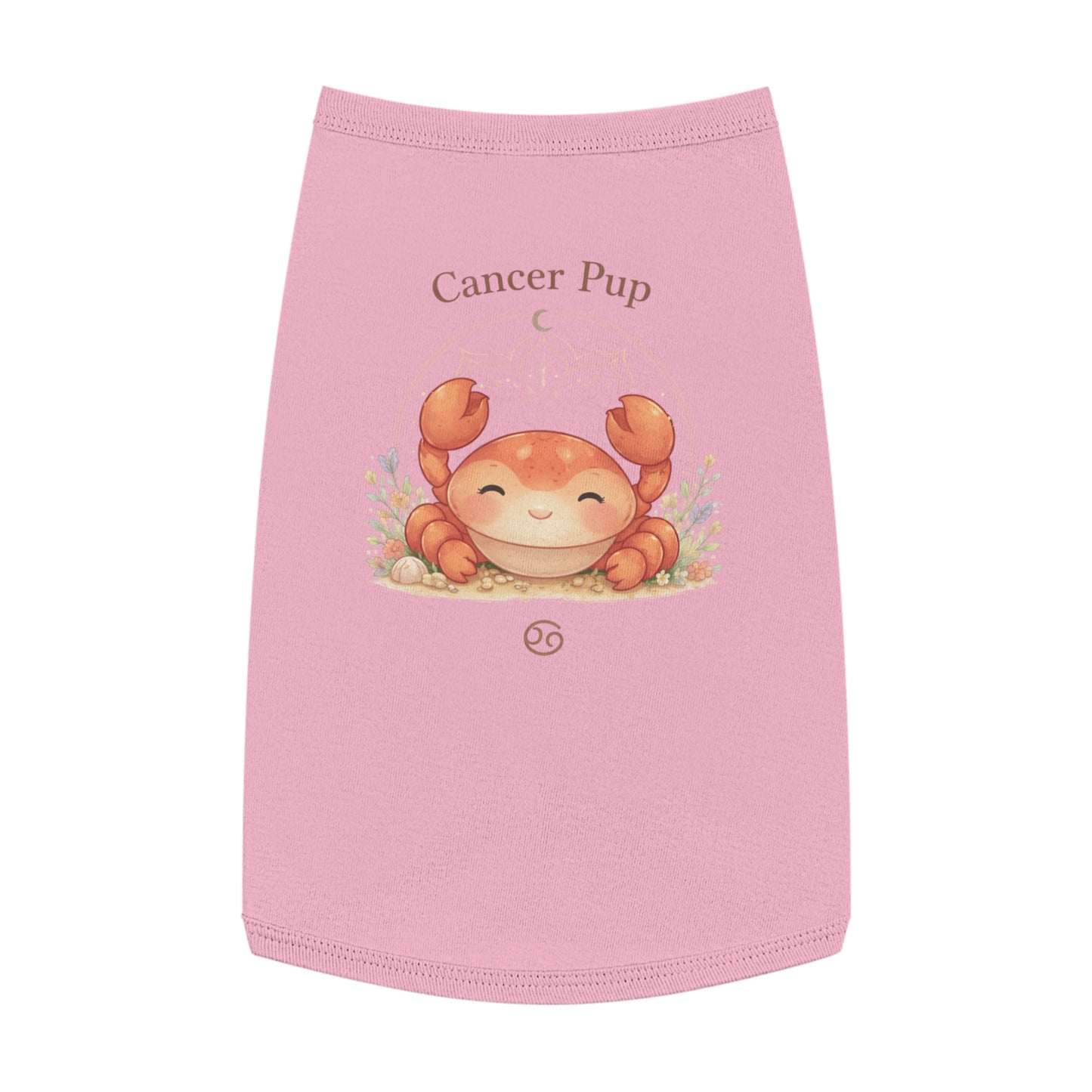 Cancer Pup Pet Tank Top – Cute Zodiac Crab Dog Shirt (Cancer Astrology Gift)