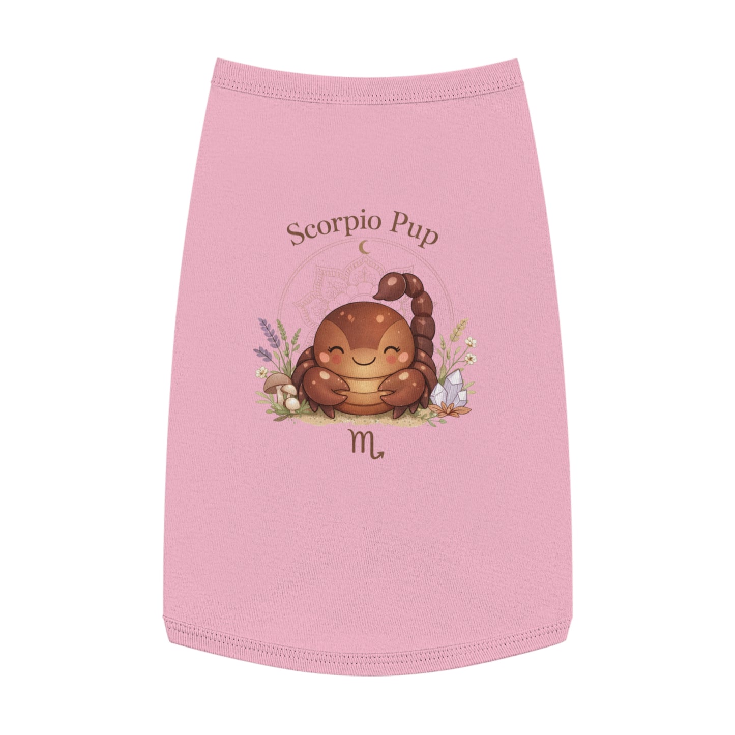 Scorpio Pup Pet Tank Top — Zodiac Dog Tee with Cute Scorpion Pup Design