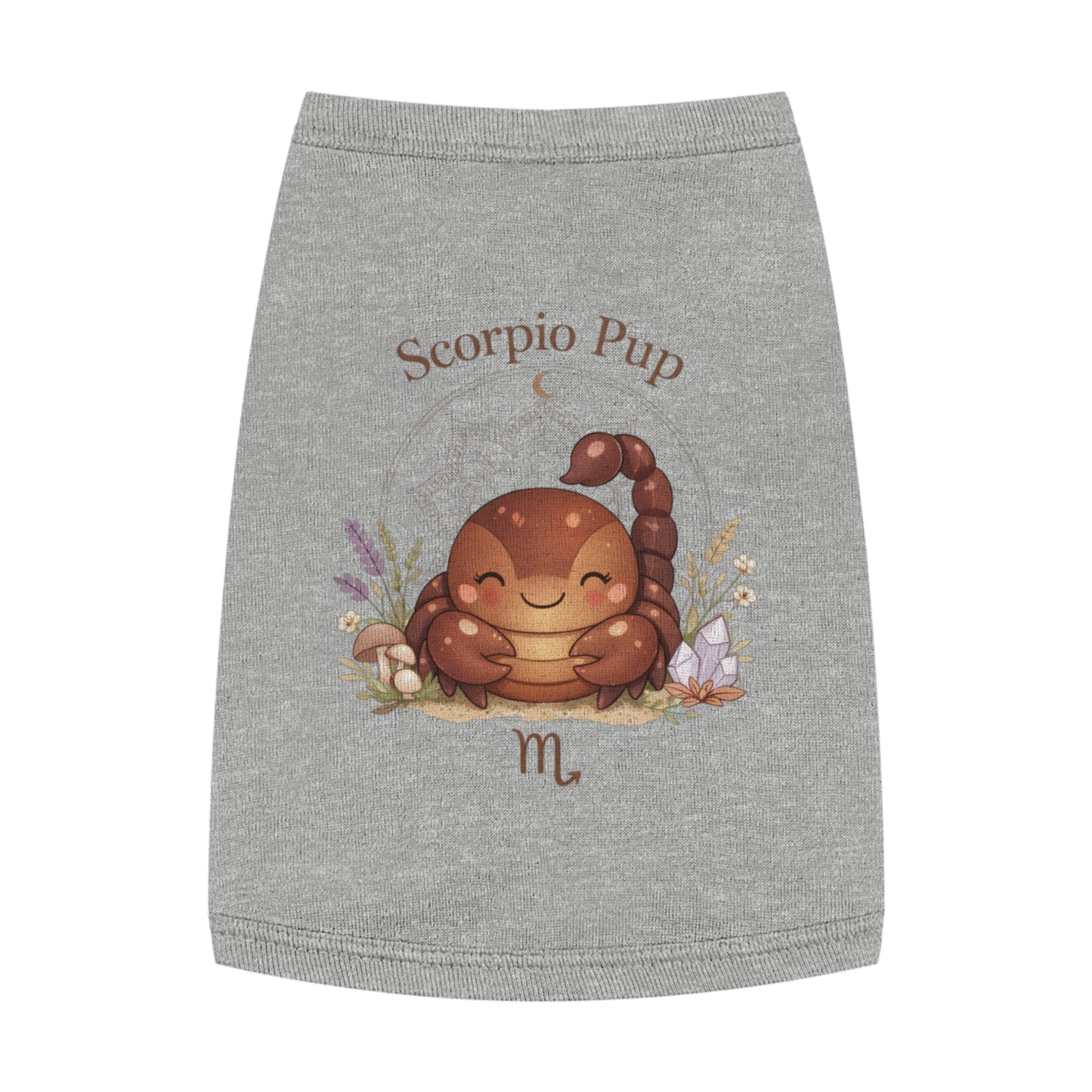 Scorpio Pup Pet Tank Top — Zodiac Dog Tee with Cute Scorpion Pup Design