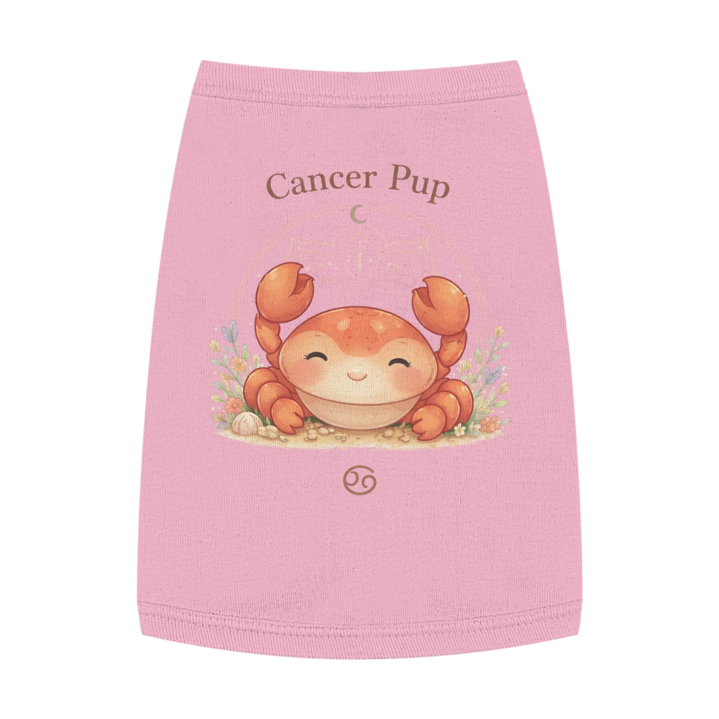 Cancer Pup Pet Tank Top – Cute Zodiac Crab Dog Shirt (Cancer Astrology Gift)