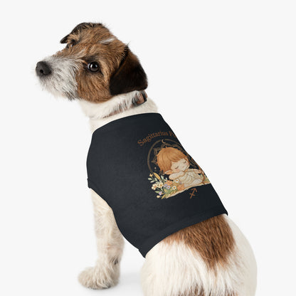 Sagittarius Pup Pet Tank — Astrology Dog Shirt with Cute Archer Design