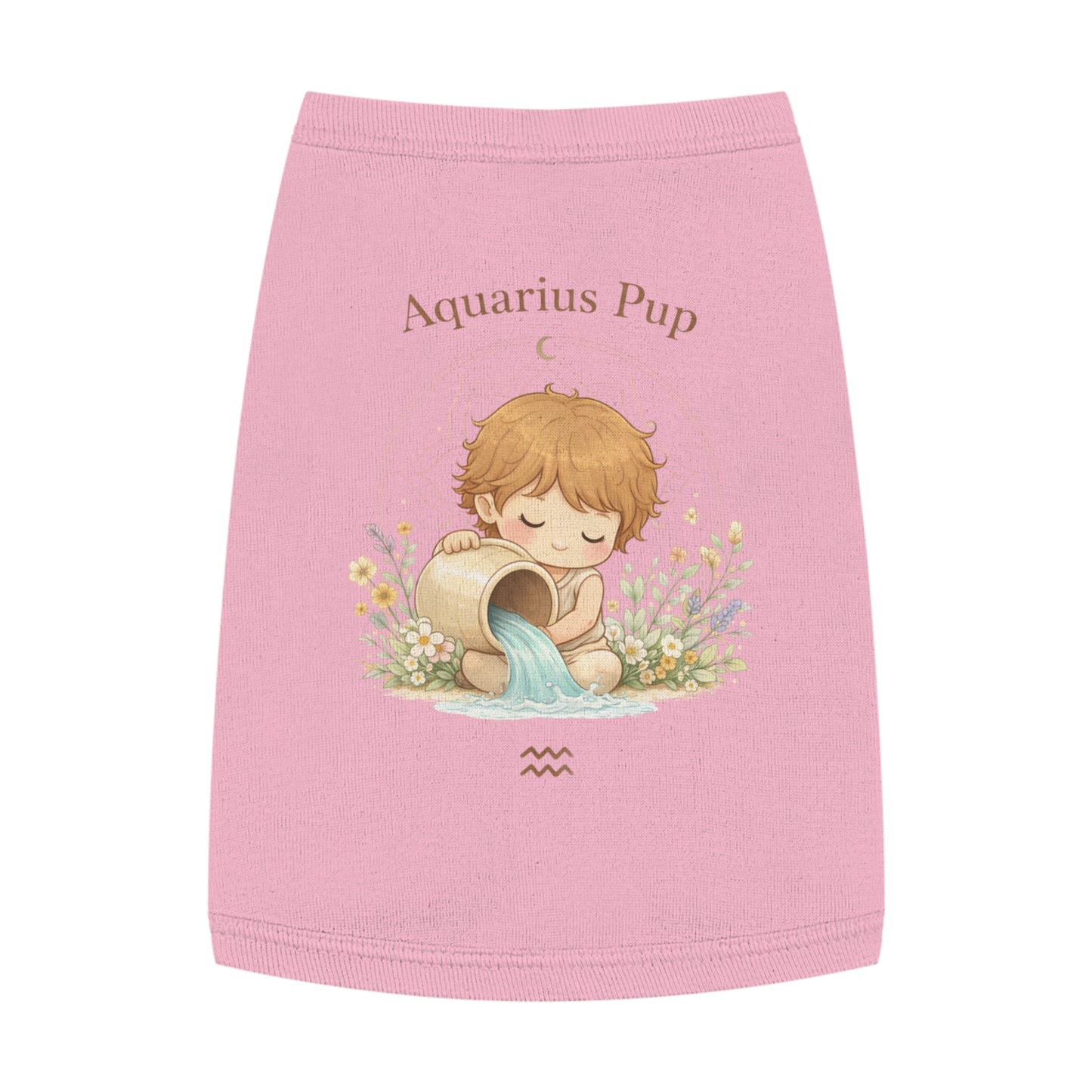 Aquarius Pup Pet Tank Top – Zodiac Water-Bearer Dog Shirt