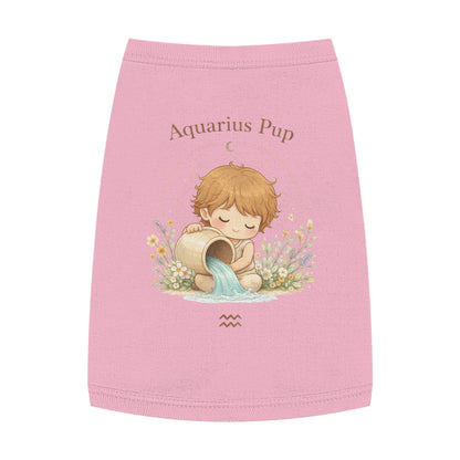 Aquarius Pup Pet Tank Top – Zodiac Water-Bearer Dog Shirt