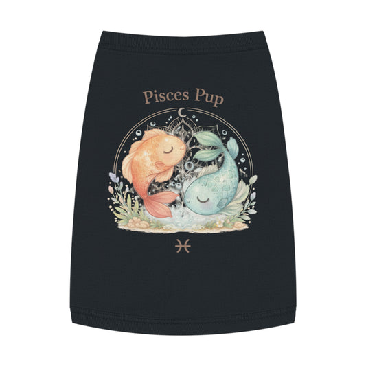 Pisces Pup Pet Tank Top – Zodiac Fish Dog Shirt | Cute Astrology Pet Tee