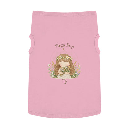 Virgo Pup Pet Tank Top — Zodiac Floral Dog Shirt