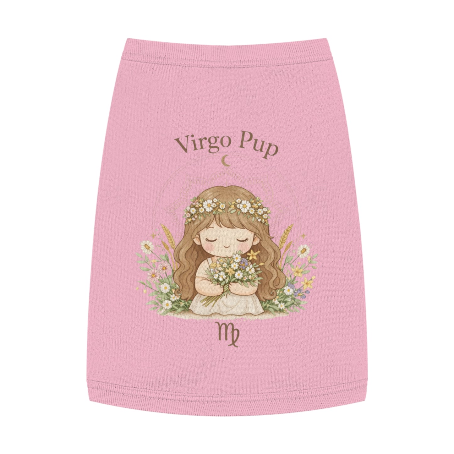 Virgo Pup Pet Tank Top — Zodiac Floral Dog Shirt